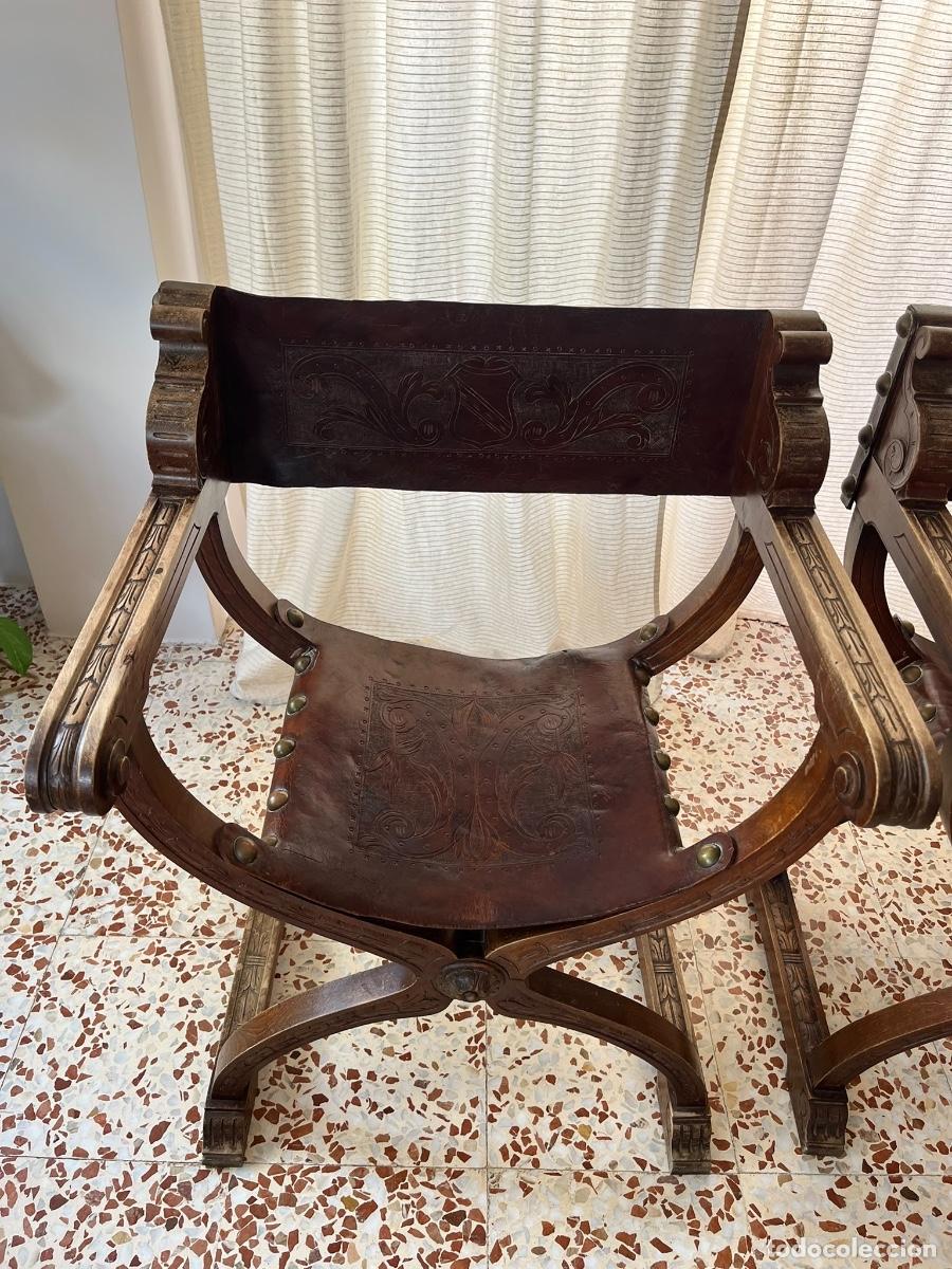 Antig&uuml;edades: Pareja de sillas Jamugas - Foto 2