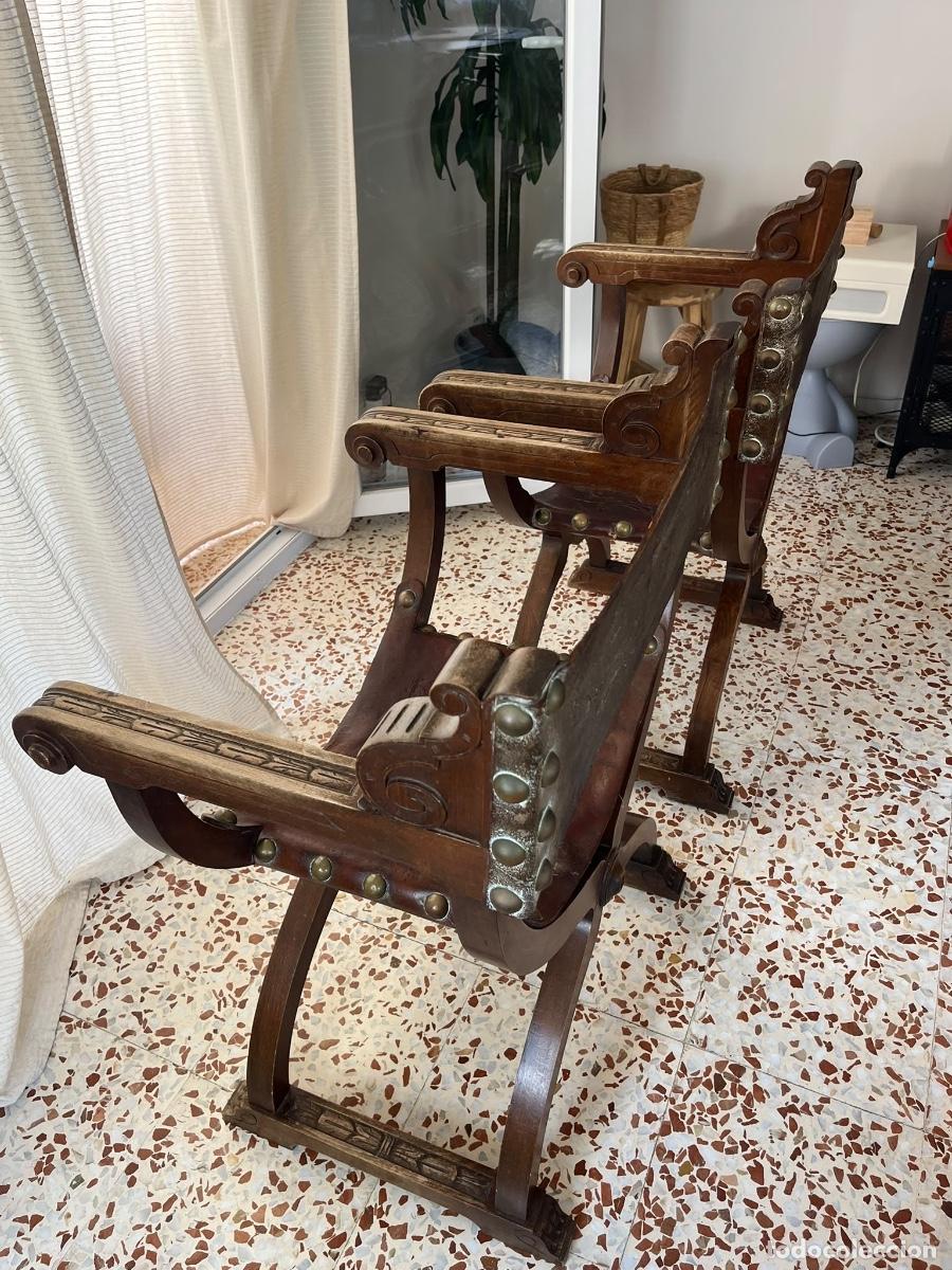 Antig&uuml;edades: Pareja de sillas Jamugas - Foto 5