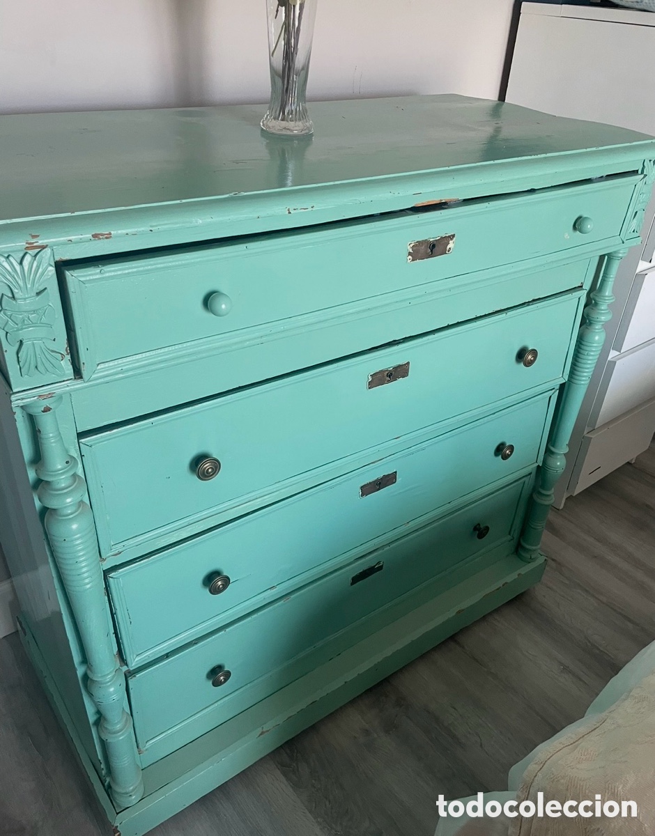 Antig&uuml;edades: C&oacute;moda antigua vintage madera - Foto 2
