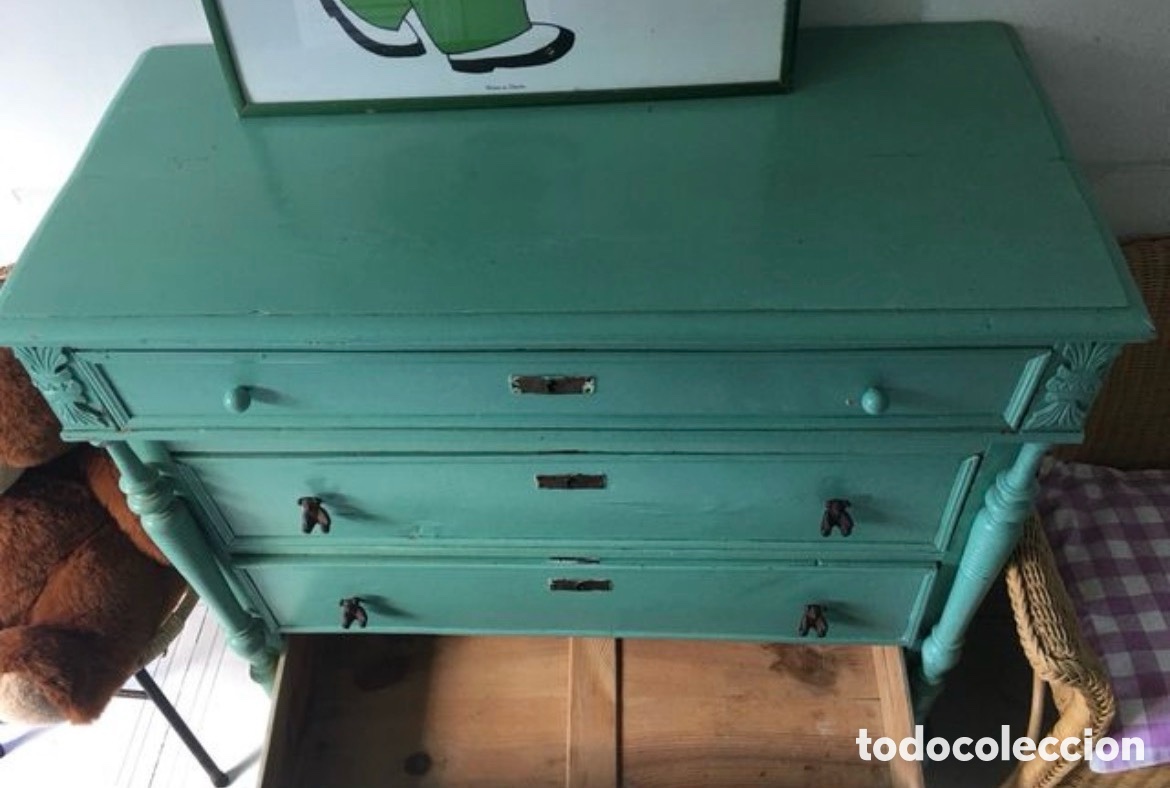 Antig&uuml;edades: C&oacute;moda antigua vintage madera - Foto 5