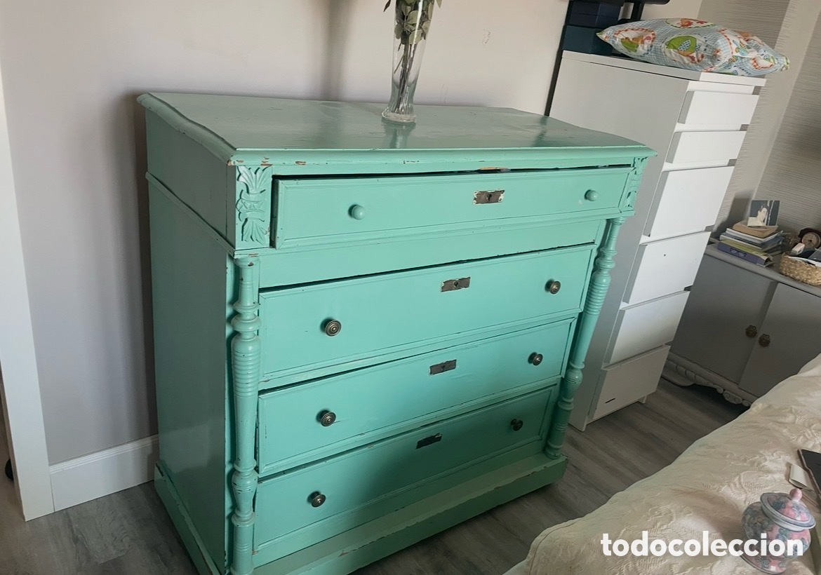 Antig&uuml;edades: C&oacute;moda antigua vintage madera