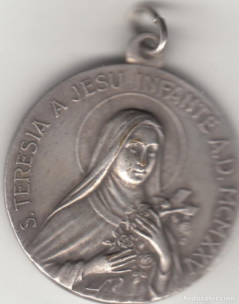 Antig&uuml;edades: MEDALLA ANTIGUA PLATA: PAPA PIO XI - SANTA TERESA - 1925