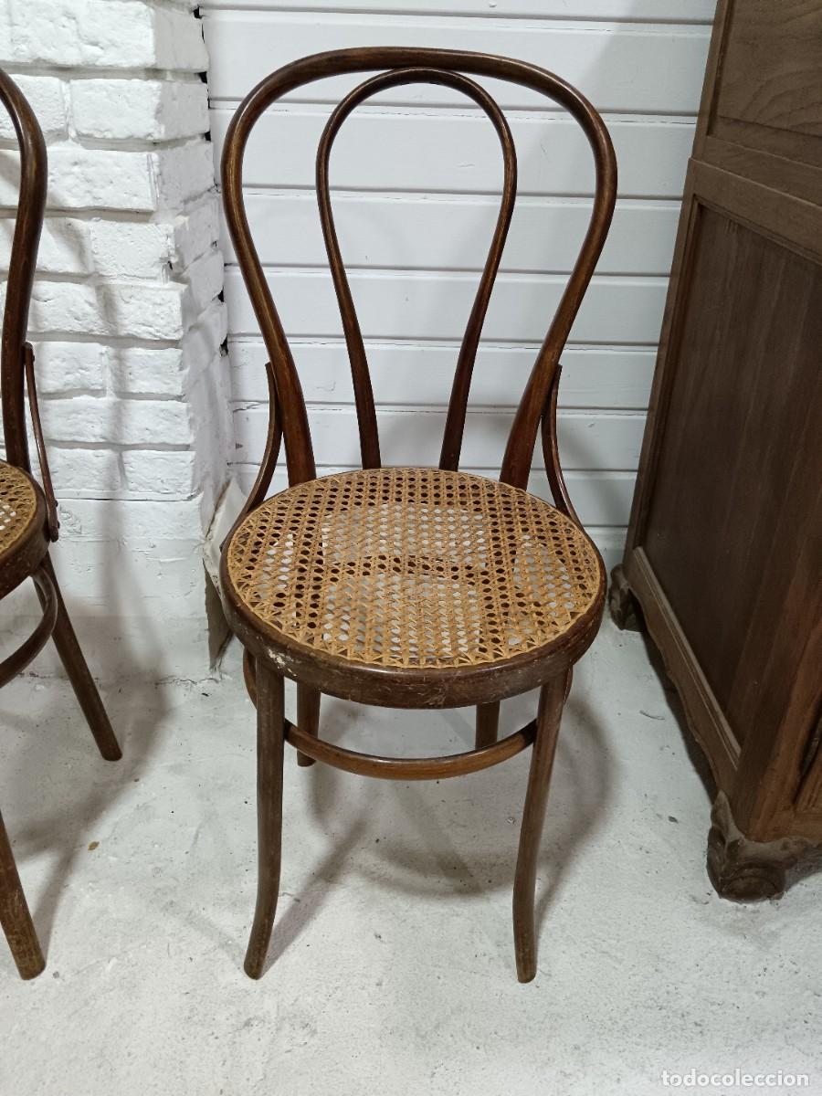 Antig&uuml;edades: LOTE DE 6 SILLAS THONET - Foto 6