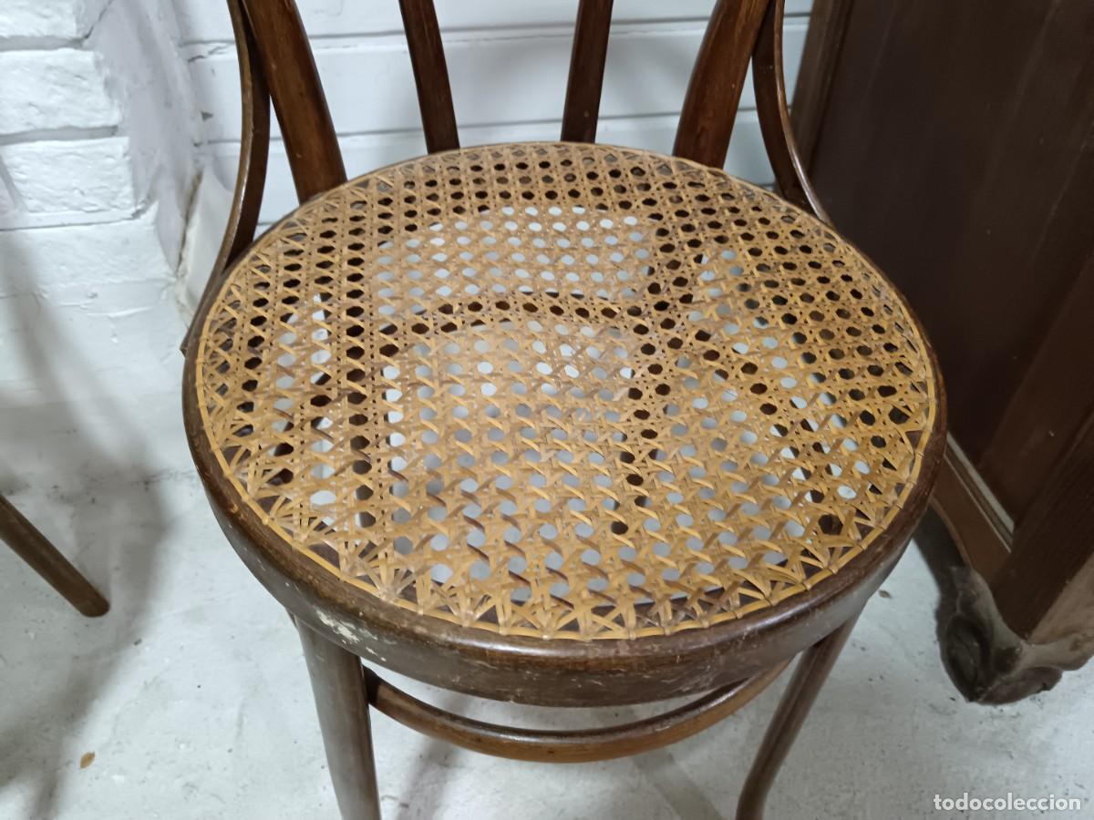 Antig&uuml;edades: LOTE DE 6 SILLAS THONET - Foto 7