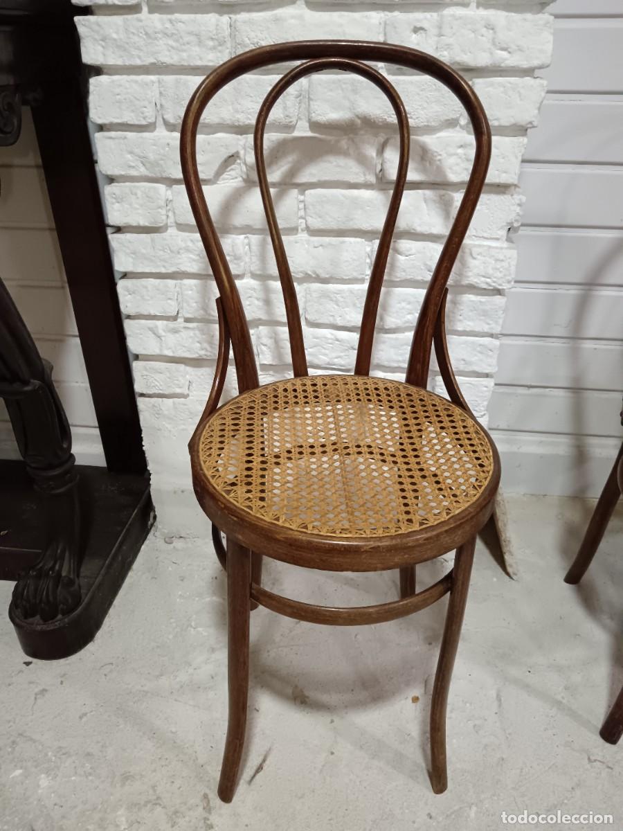 Antig&uuml;edades: LOTE DE 6 SILLAS THONET - Foto 8