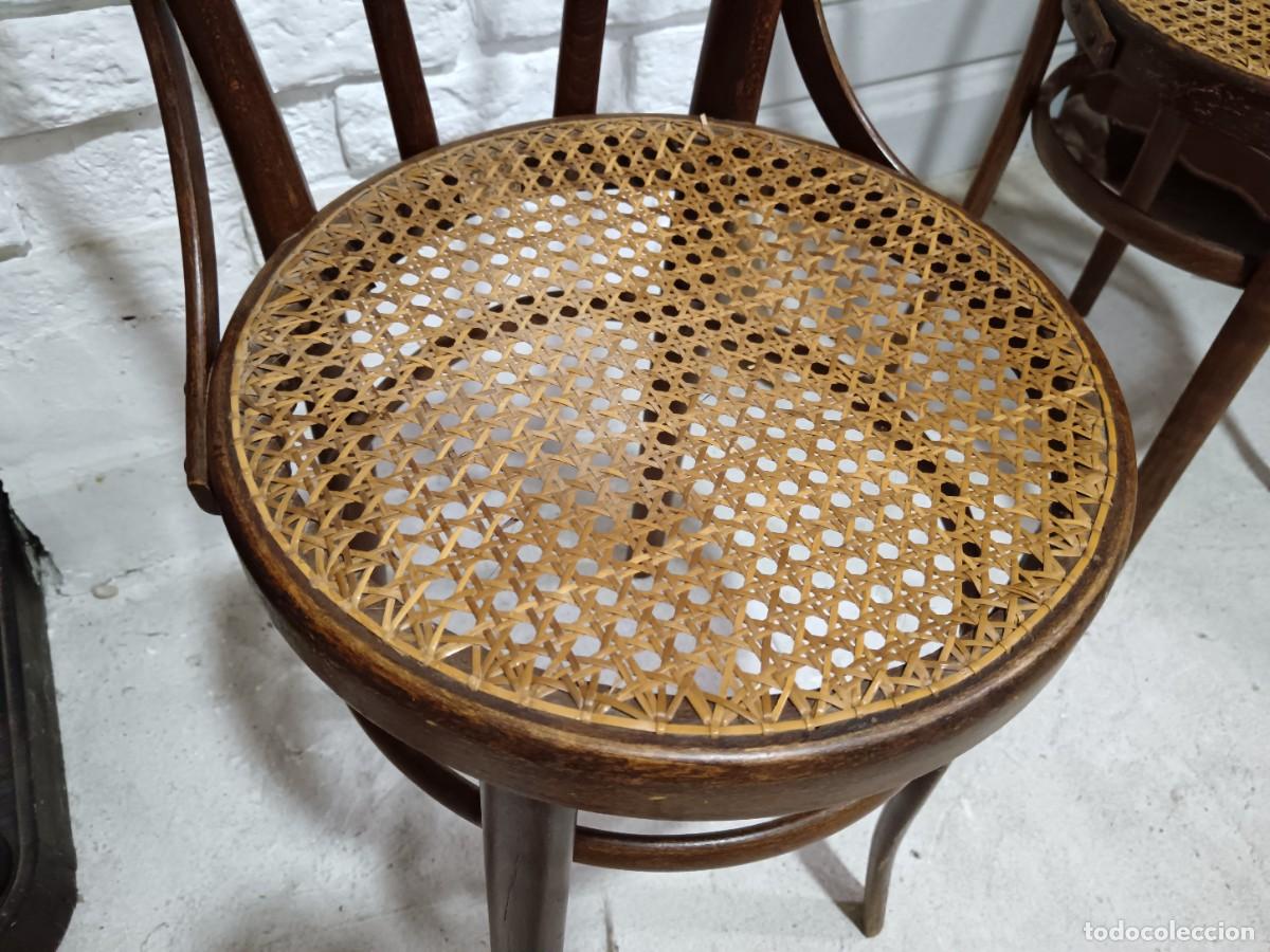 Antig&uuml;edades: LOTE DE 6 SILLAS THONET - Foto 13