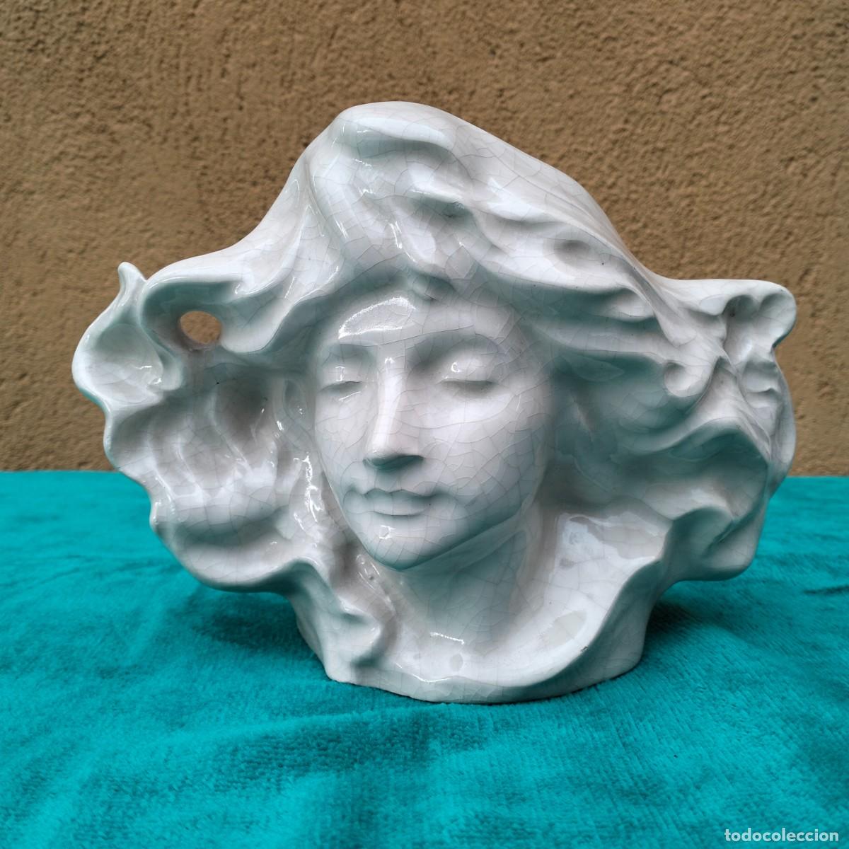 Antig&uuml;edades: JARDINERA MODERNISTA CERAMICA VIDRIADA ANTIGUA,ESTILO LAMBERT ESCALER