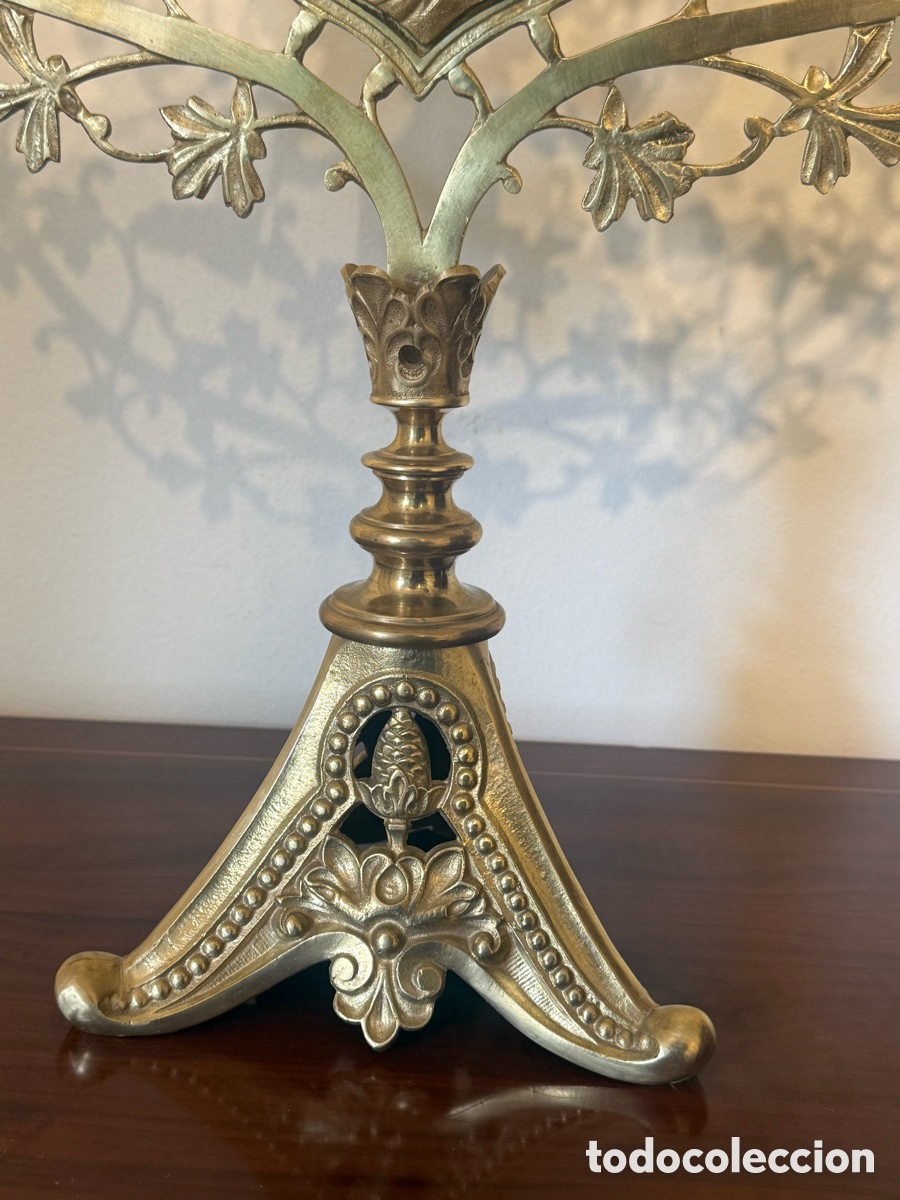 Antig&uuml;edades: Candelabro Sagrado Coraz&oacute;n - Foto 7