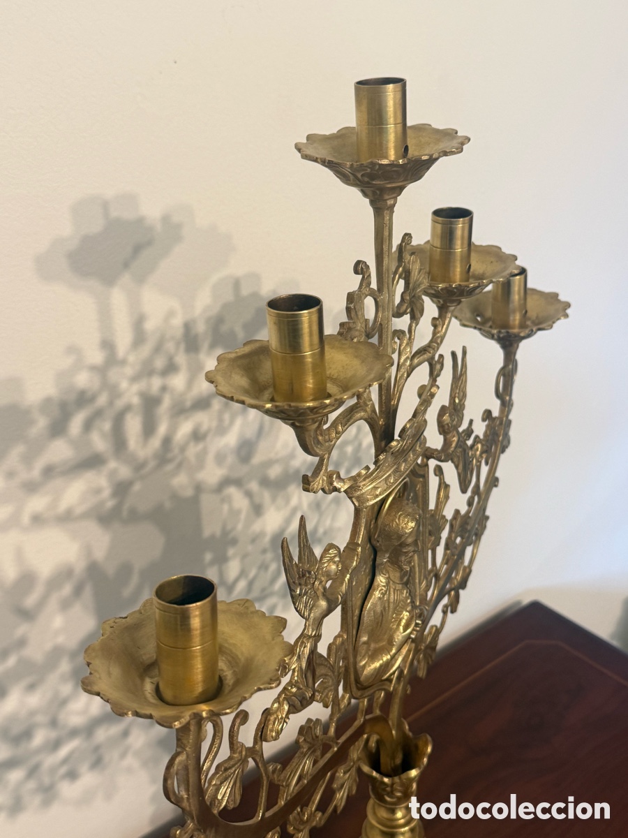Antig&uuml;edades: Candelabro Sagrado Coraz&oacute;n - Foto 8