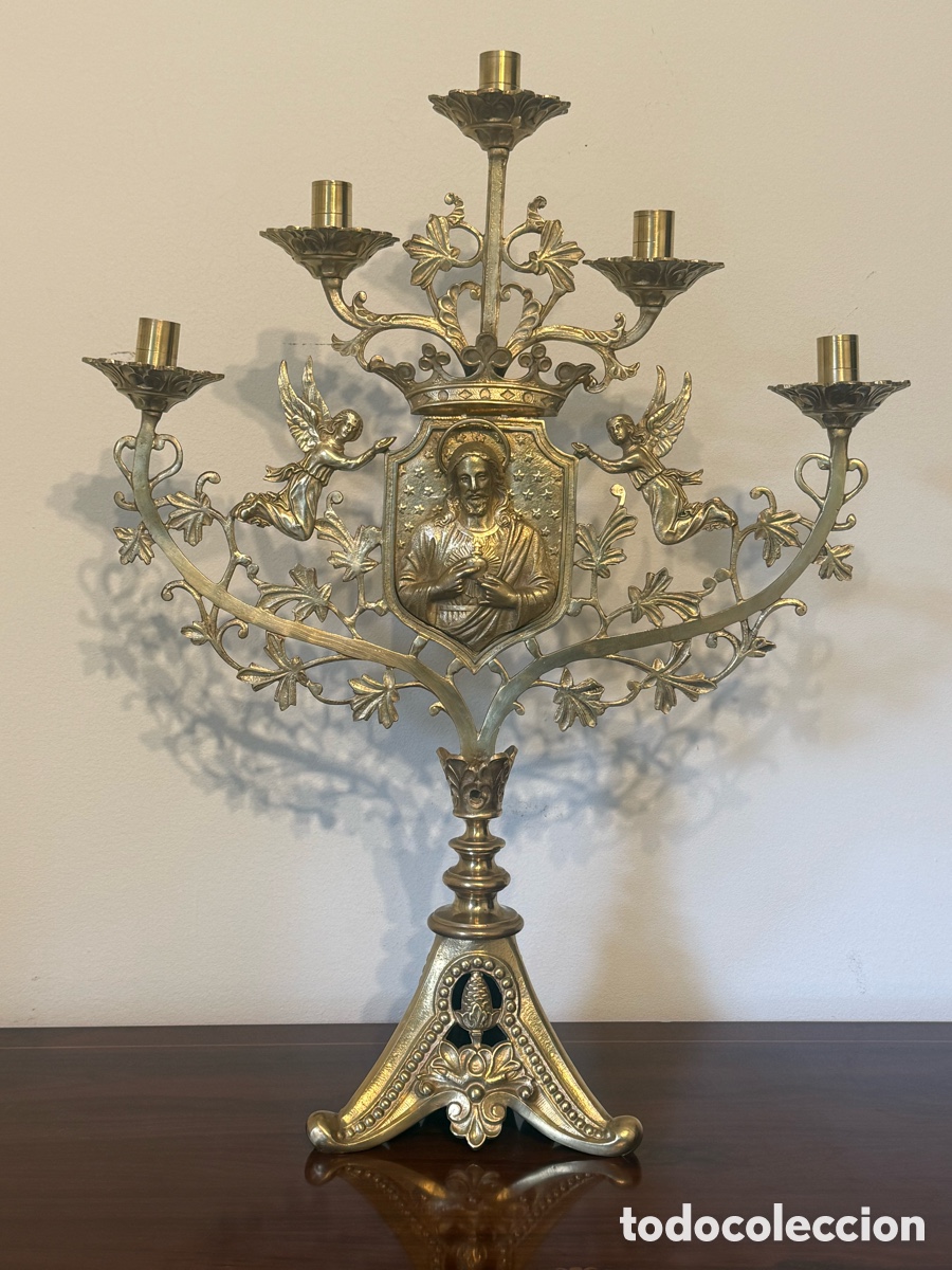 Antig&uuml;edades: Candelabro Sagrado Coraz&oacute;n