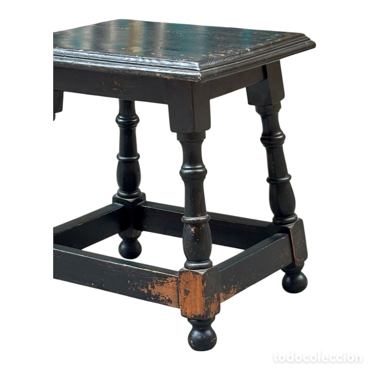 Antig&uuml;edades: Taburete franc&eacute;s Circa 1.900. - Foto 4