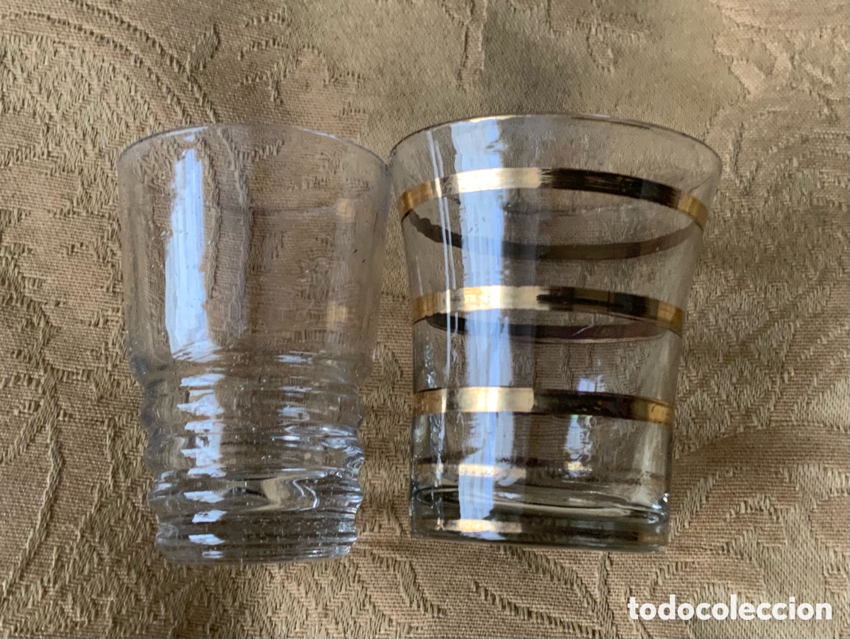 Antig&uuml;edades: 2 ANTIGUOS VASOS DE CHUPITOS - Foto 7