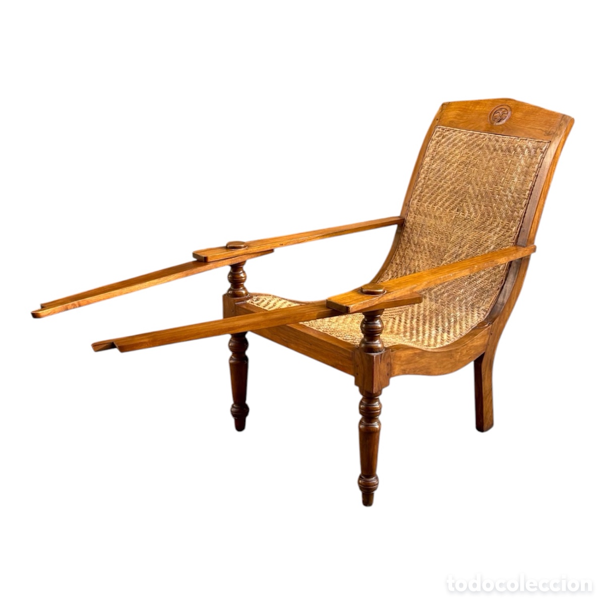 Antig&uuml;edades: Sill&oacute;n colonial Circa 1.900. - Foto 4