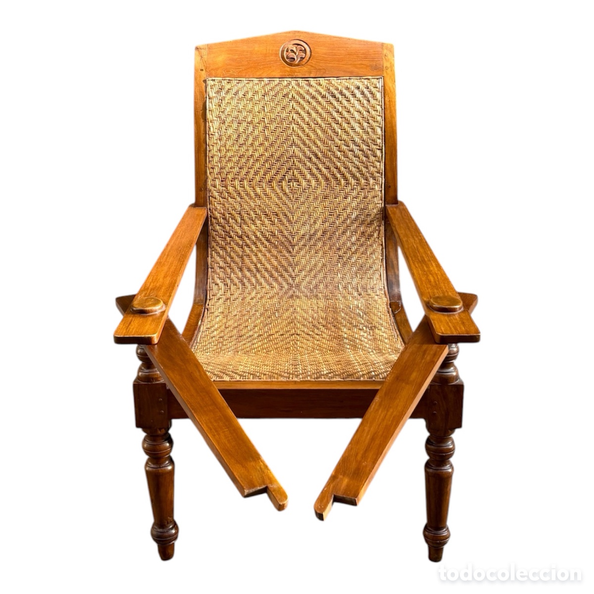 Antig&uuml;edades: Sill&oacute;n colonial Circa 1.900. - Foto 1