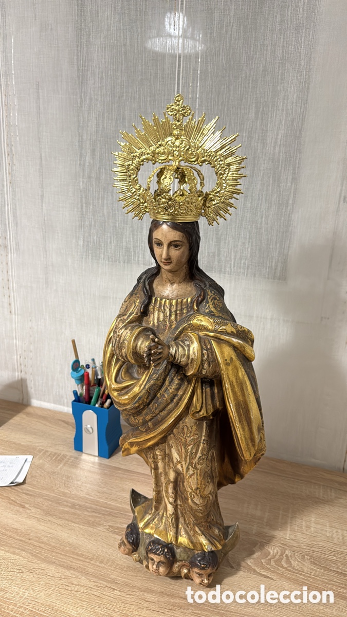 Antig&uuml;edades: Inmaculada de Madera - Foto 9