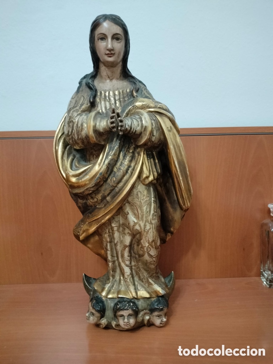 Antig&uuml;edades: Inmaculada de Madera - Foto 1