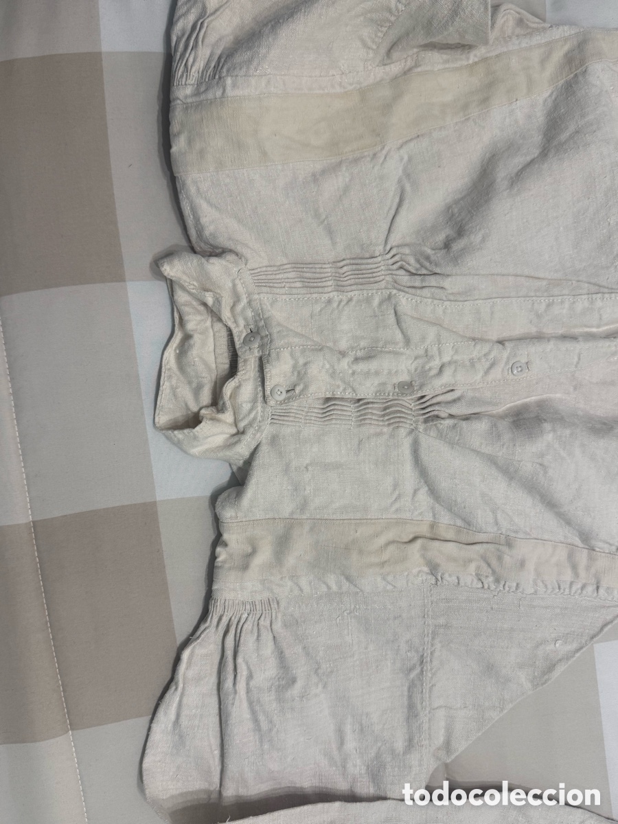 Antig&uuml;edades: Antigua camisa de lino - Foto 4