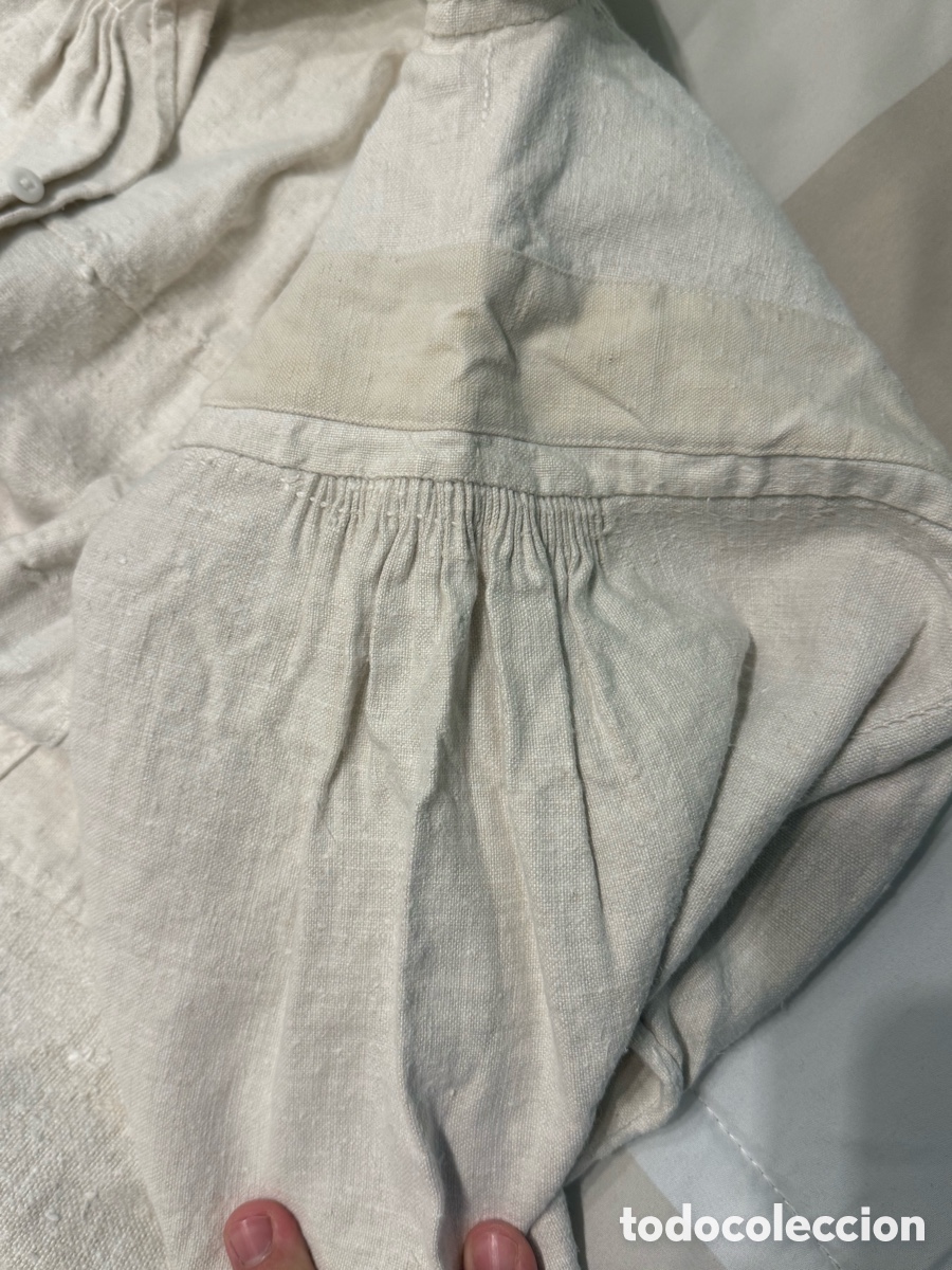 Antig&uuml;edades: Antigua camisa de lino - Foto 8