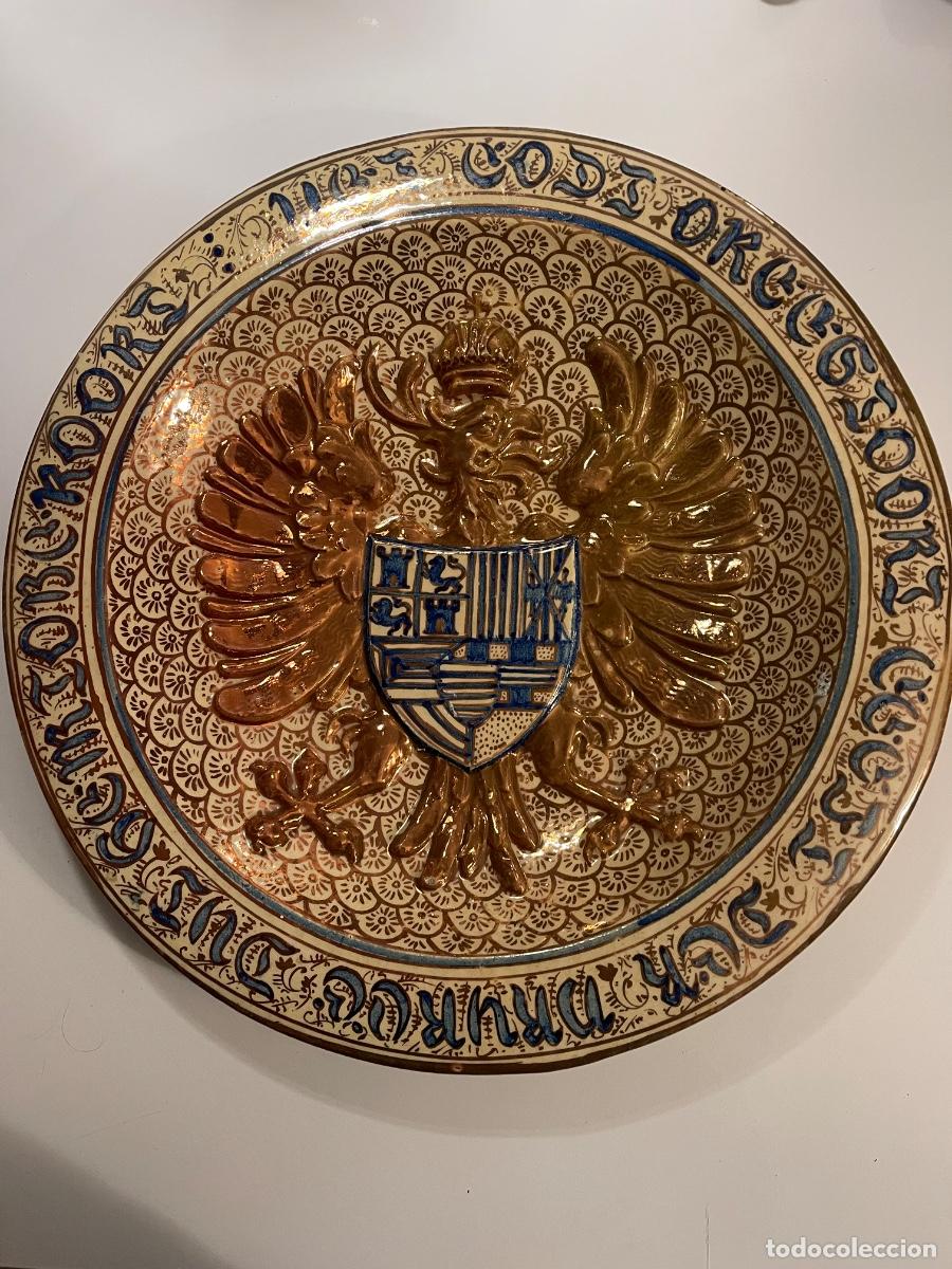 Antig&uuml;edades: Plato de ceramica de Manises
