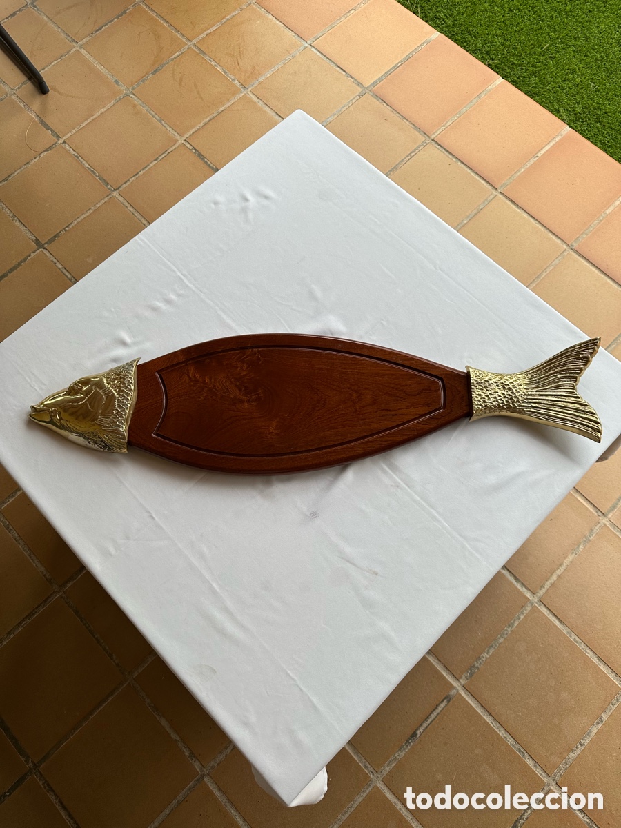 Antig&uuml;edades: Salmonera antigua dorada. - Foto 4