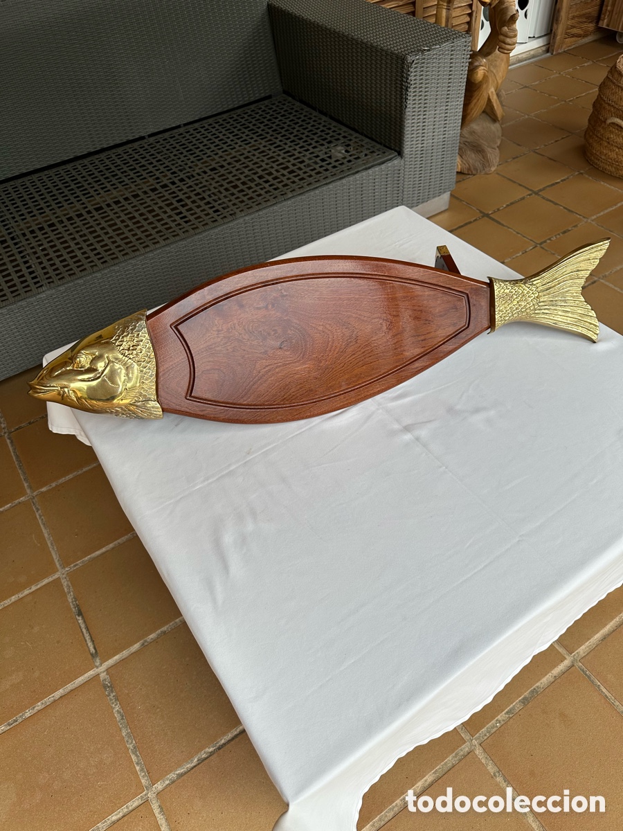 Antig&uuml;edades: Salmonera antigua dorada. - Foto 5