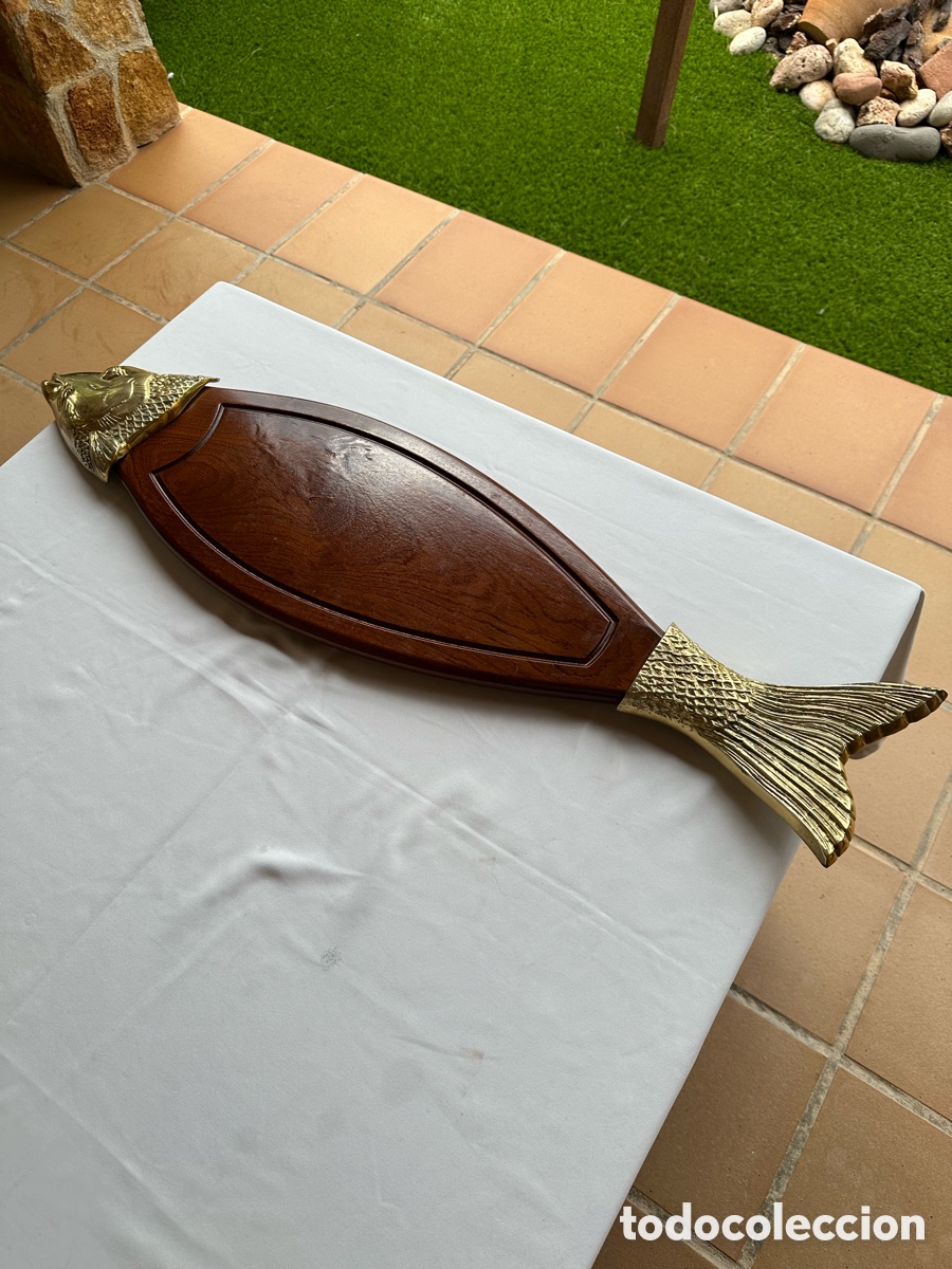 Antig&uuml;edades: Salmonera antigua dorada. - Foto 7