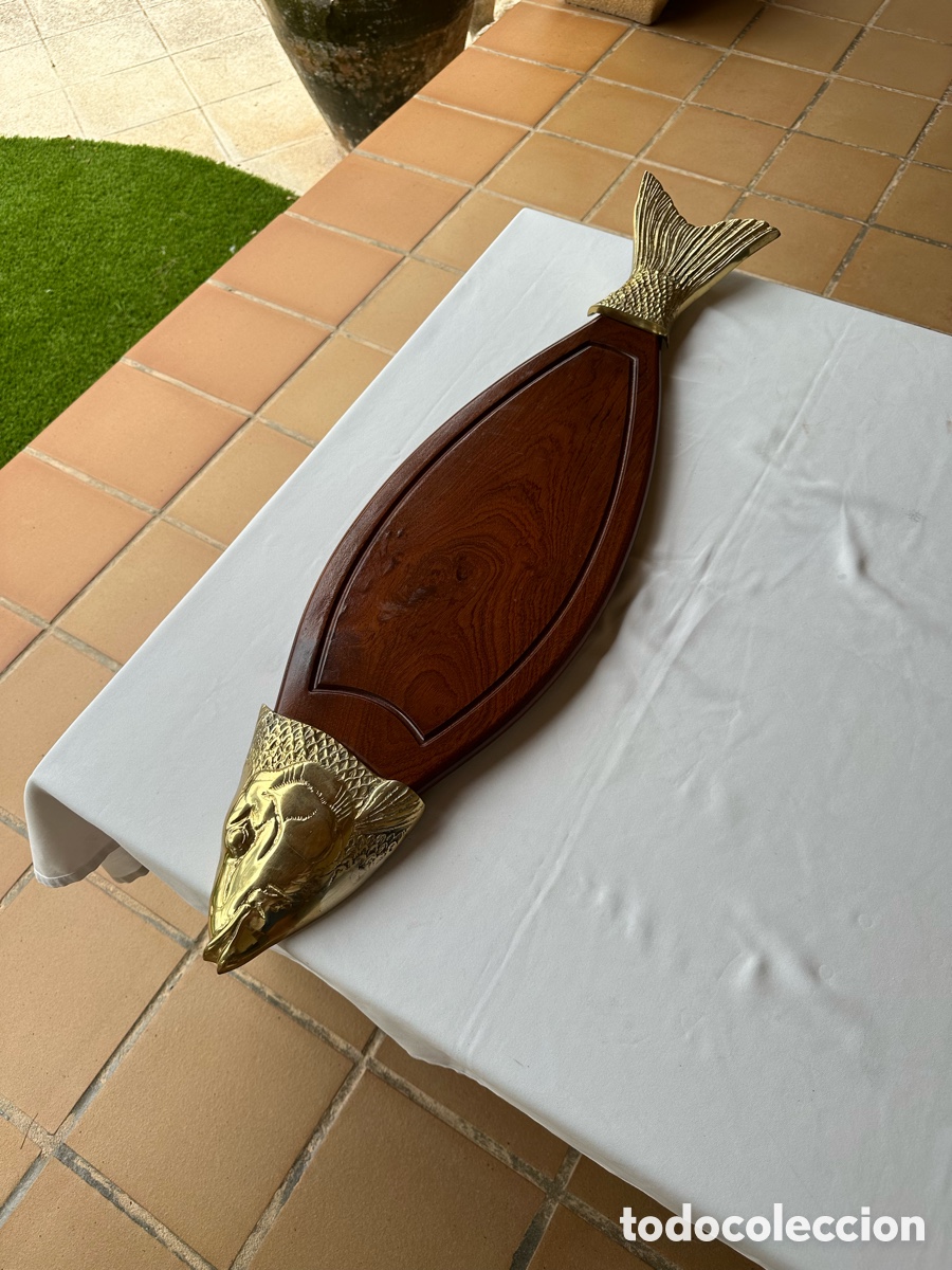 Antig&uuml;edades: Salmonera antigua dorada. - Foto 8