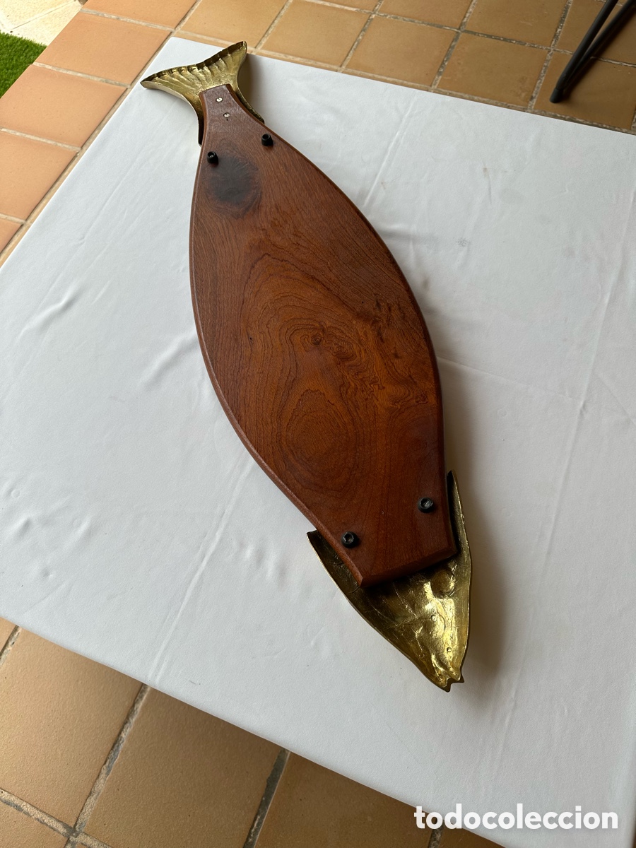Antig&uuml;edades: Salmonera antigua dorada. - Foto 12