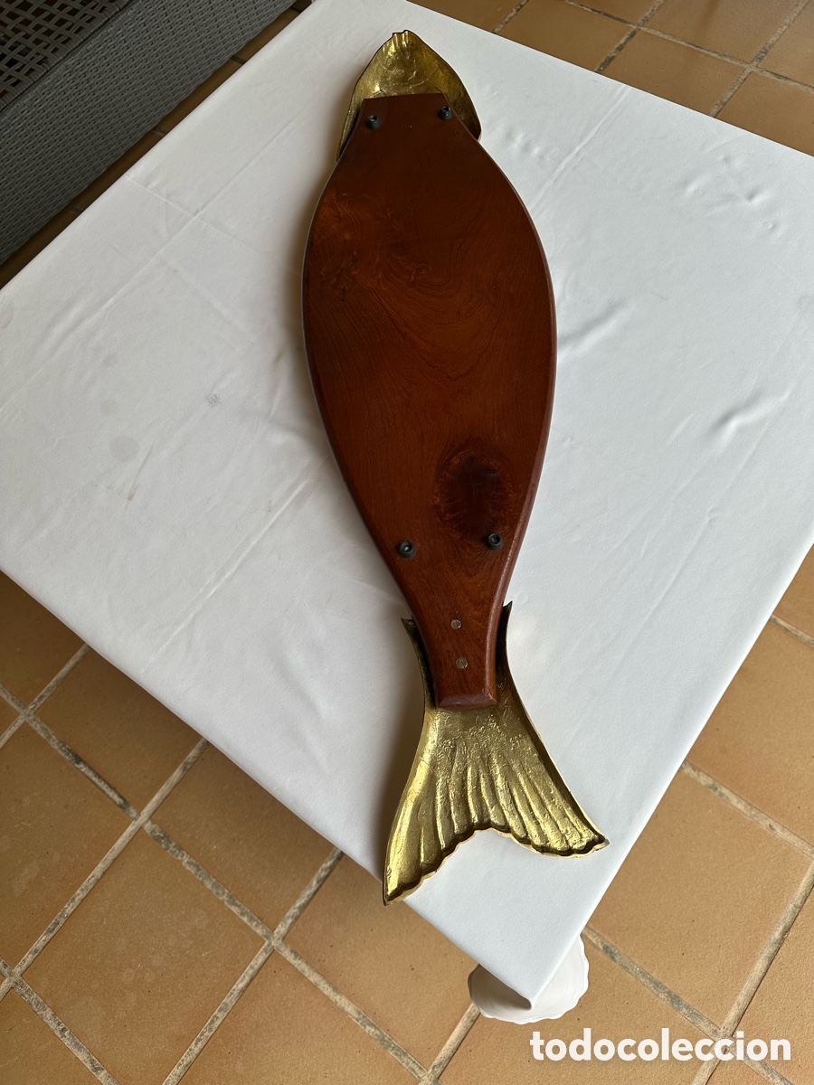 Antig&uuml;edades: Salmonera antigua dorada. - Foto 13
