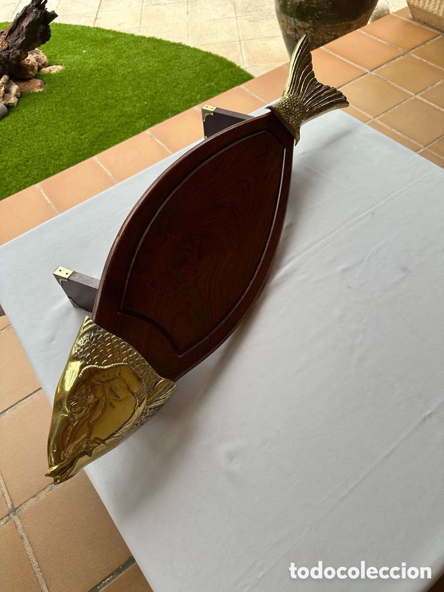 Antig&uuml;edades: Salmonera antigua dorada. - Foto 16