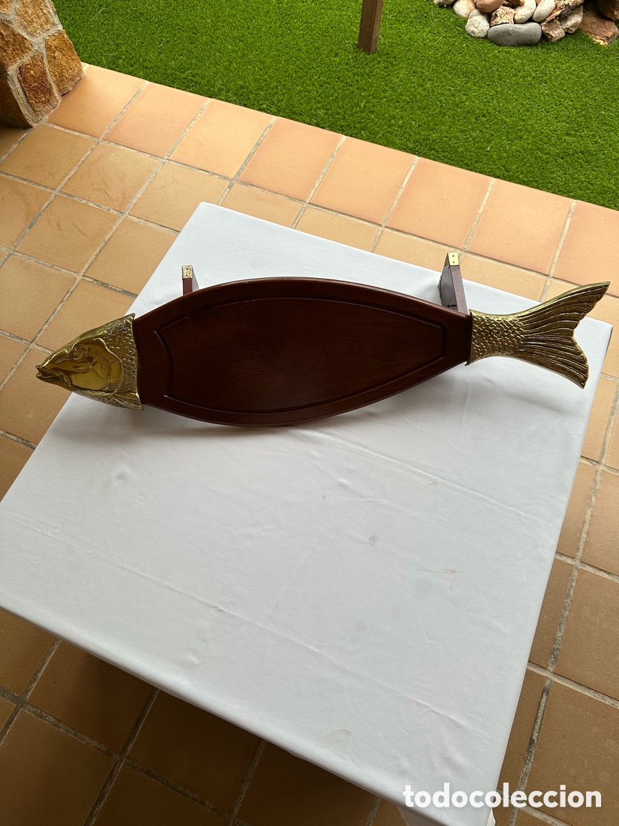 Antig&uuml;edades: Salmonera antigua dorada. - Foto 17