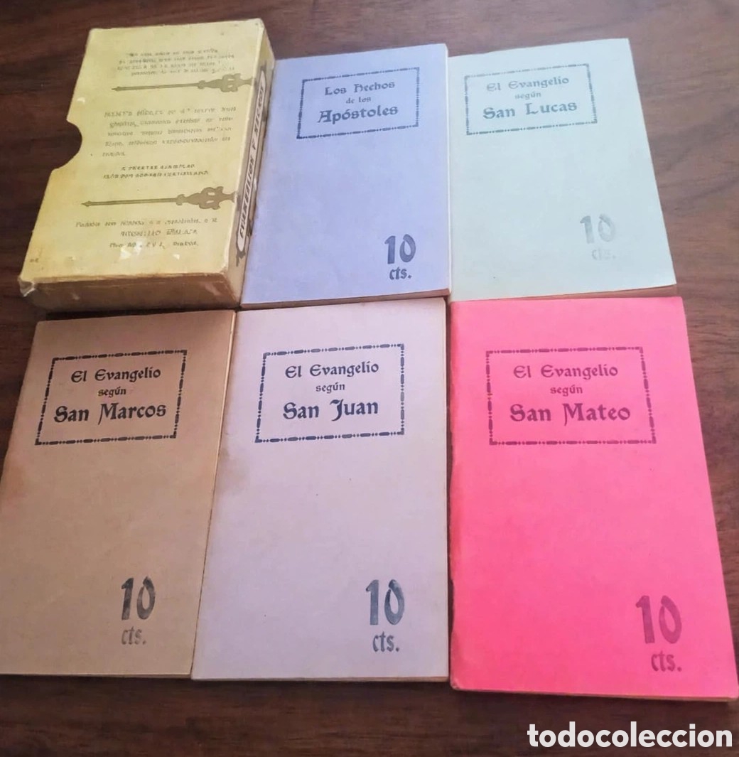 Antig&uuml;edades: Estuche Santos evangelios seg&uacute;n ap&oacute;stoles 1921