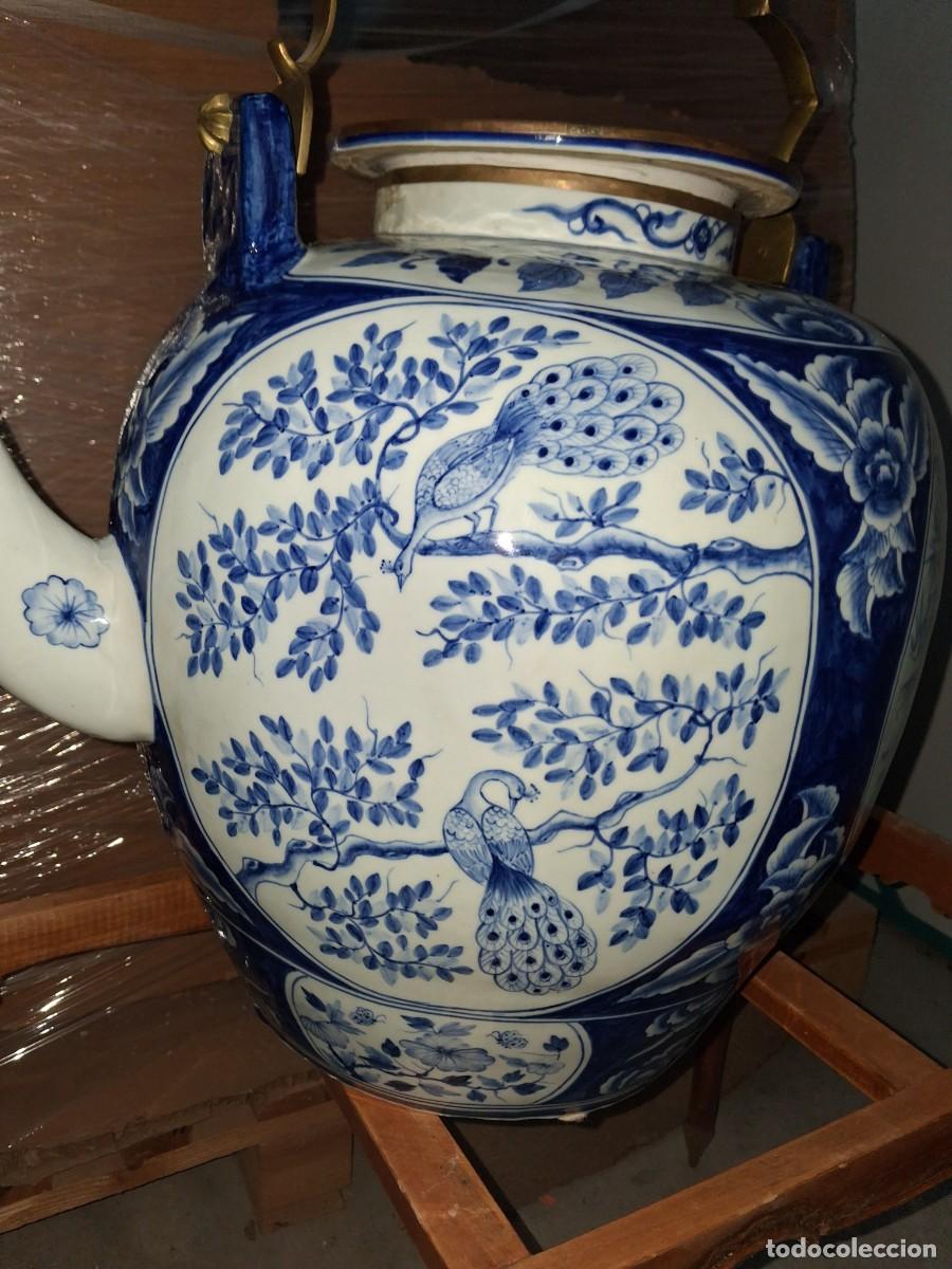 Antig&uuml;edades: Tetera cer&aacute;mica de 50cm - Foto 3