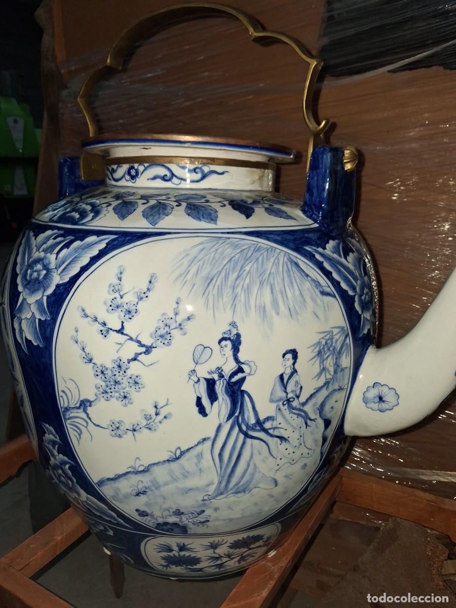 Antig&uuml;edades: Tetera cer&aacute;mica de 50cm - Foto 7