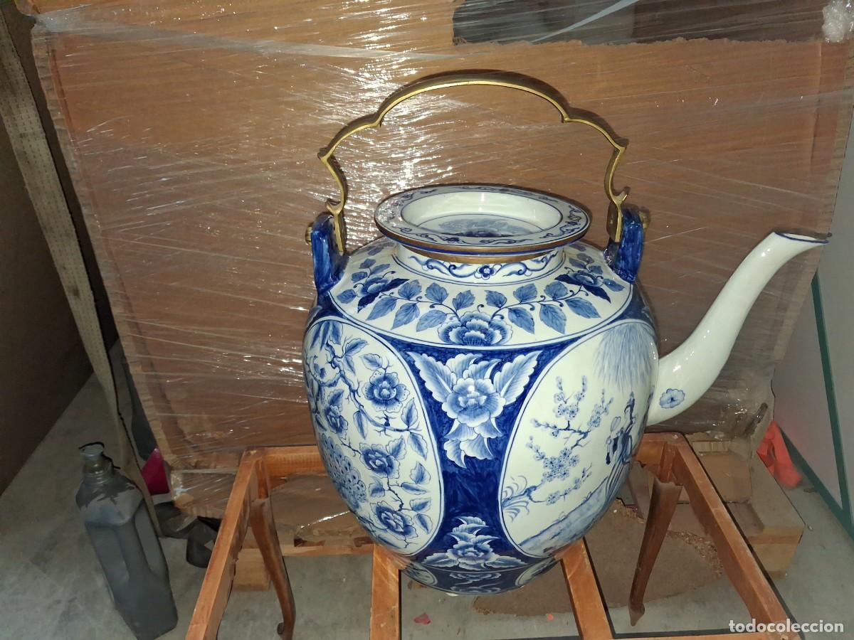 Antig&uuml;edades: Tetera cer&aacute;mica de 50cm - Foto 8