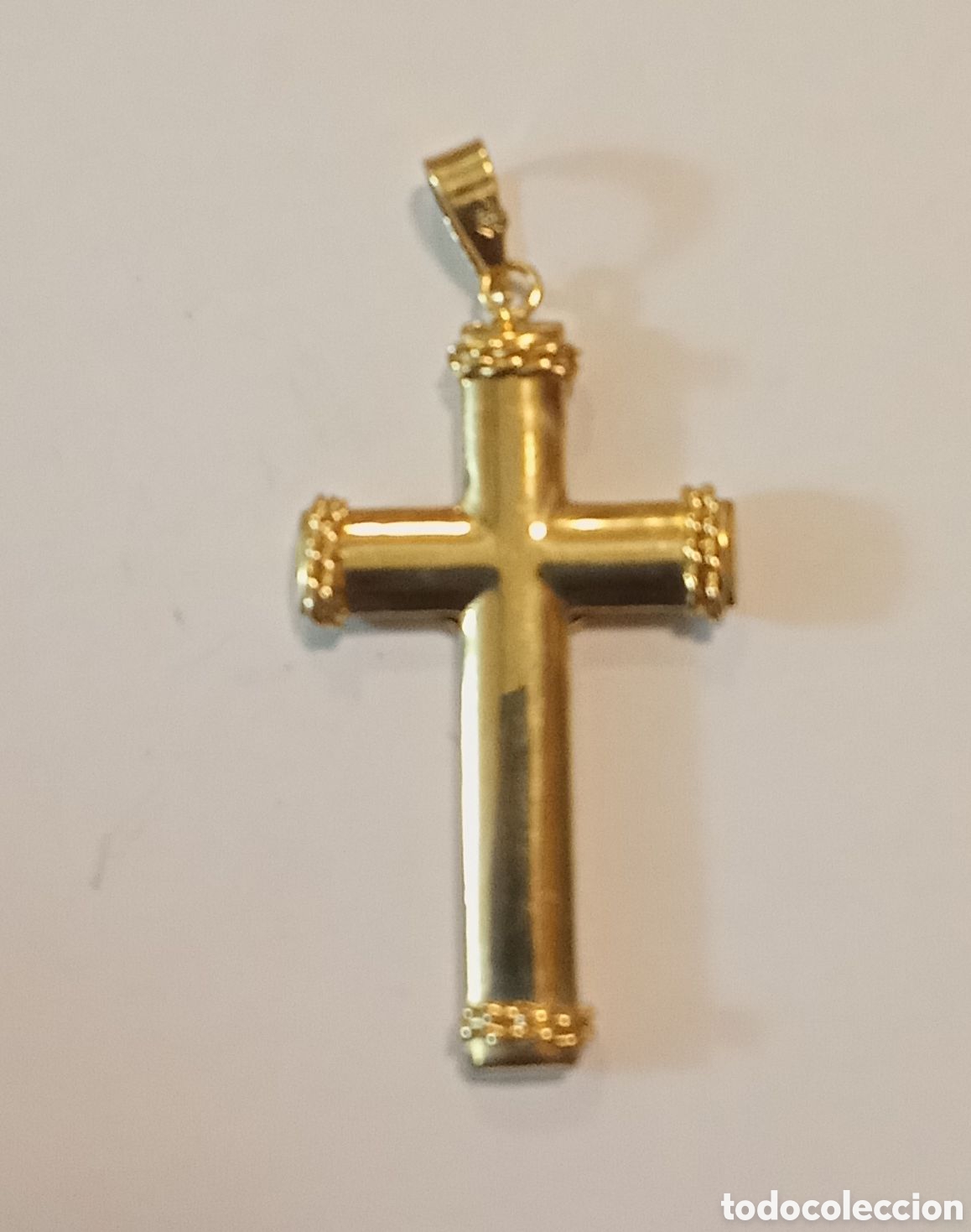 Antig&uuml;edades: CRISTO DE ORO NUEVO 18KL - Foto 2