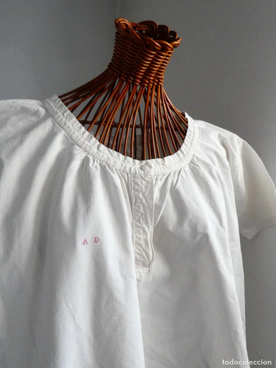Antig&uuml;edades: ANTIGUO CAMIS&Oacute;N DE ALGOD&Oacute;N PPIO.S.XX - Foto 3
