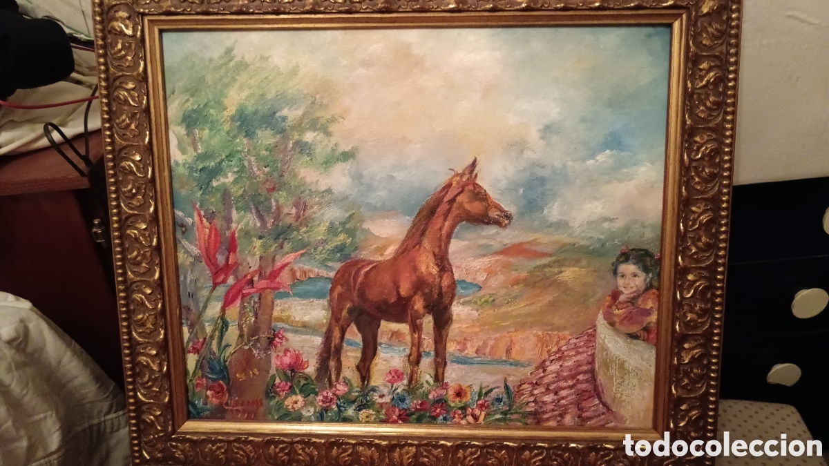 Antig&uuml;edades: Cuadro rupestre caballo - Foto 3