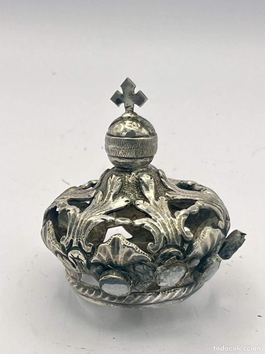 Antig&uuml;edades: CORONA DE PLATA SIGLO XVIII