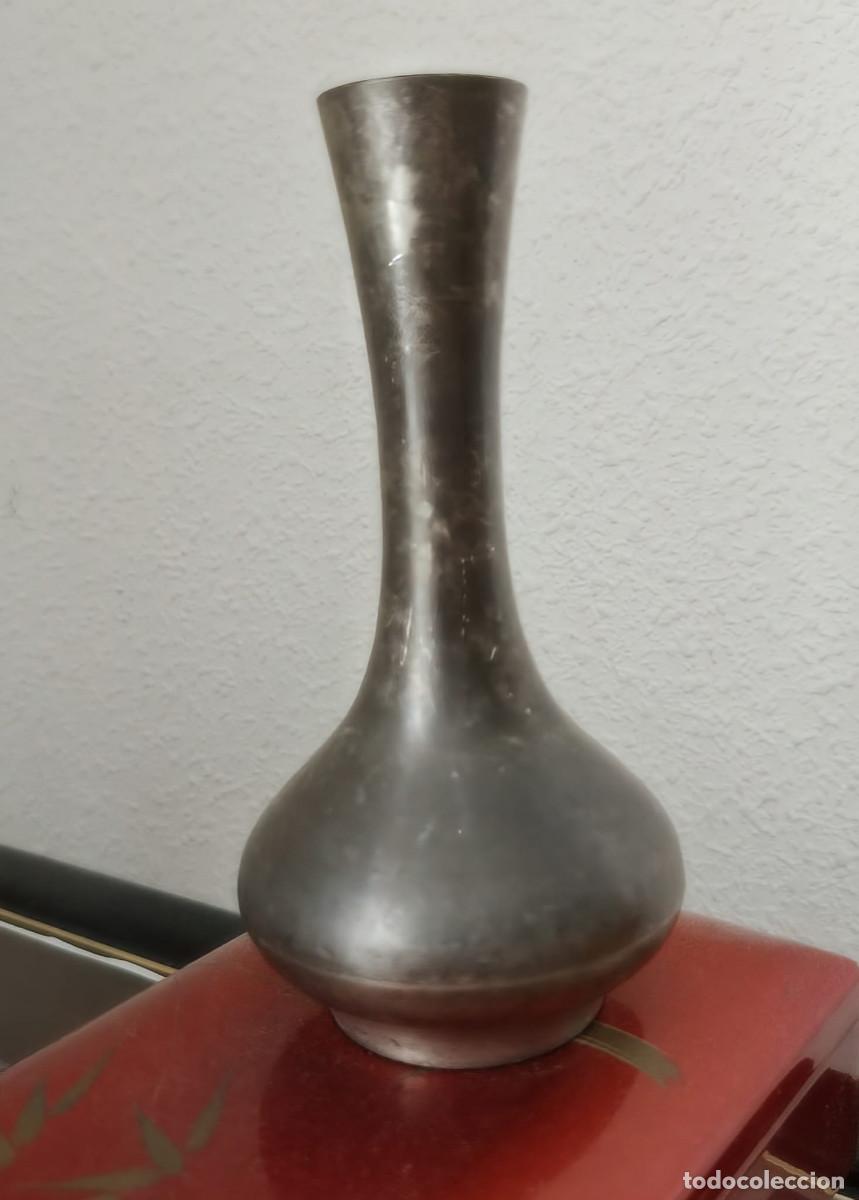Antig&uuml;edades: JARRON VIOLETERO SELANGOR PEWTER - PELTRE - 13X7