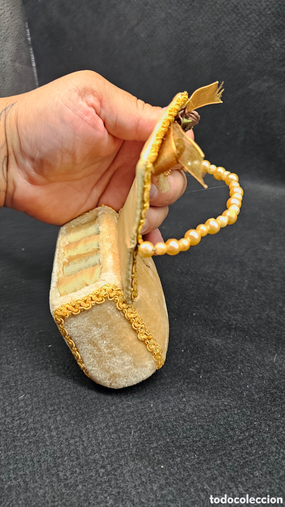 Antig&uuml;edades: Antiguo bolso para anillos..... - Foto 4