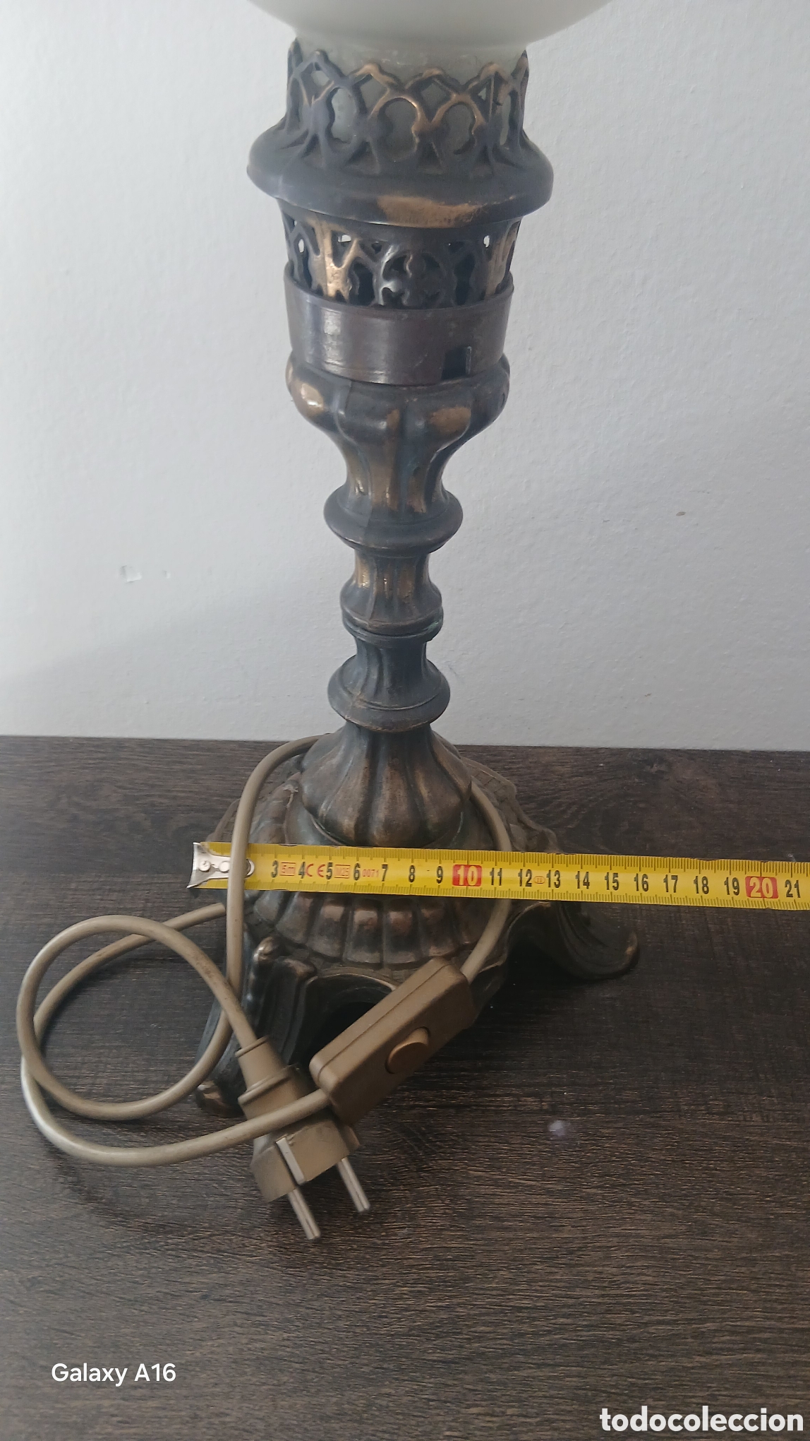 Antig&uuml;edades: L&aacute;mpara de mesa antigua - Foto 10