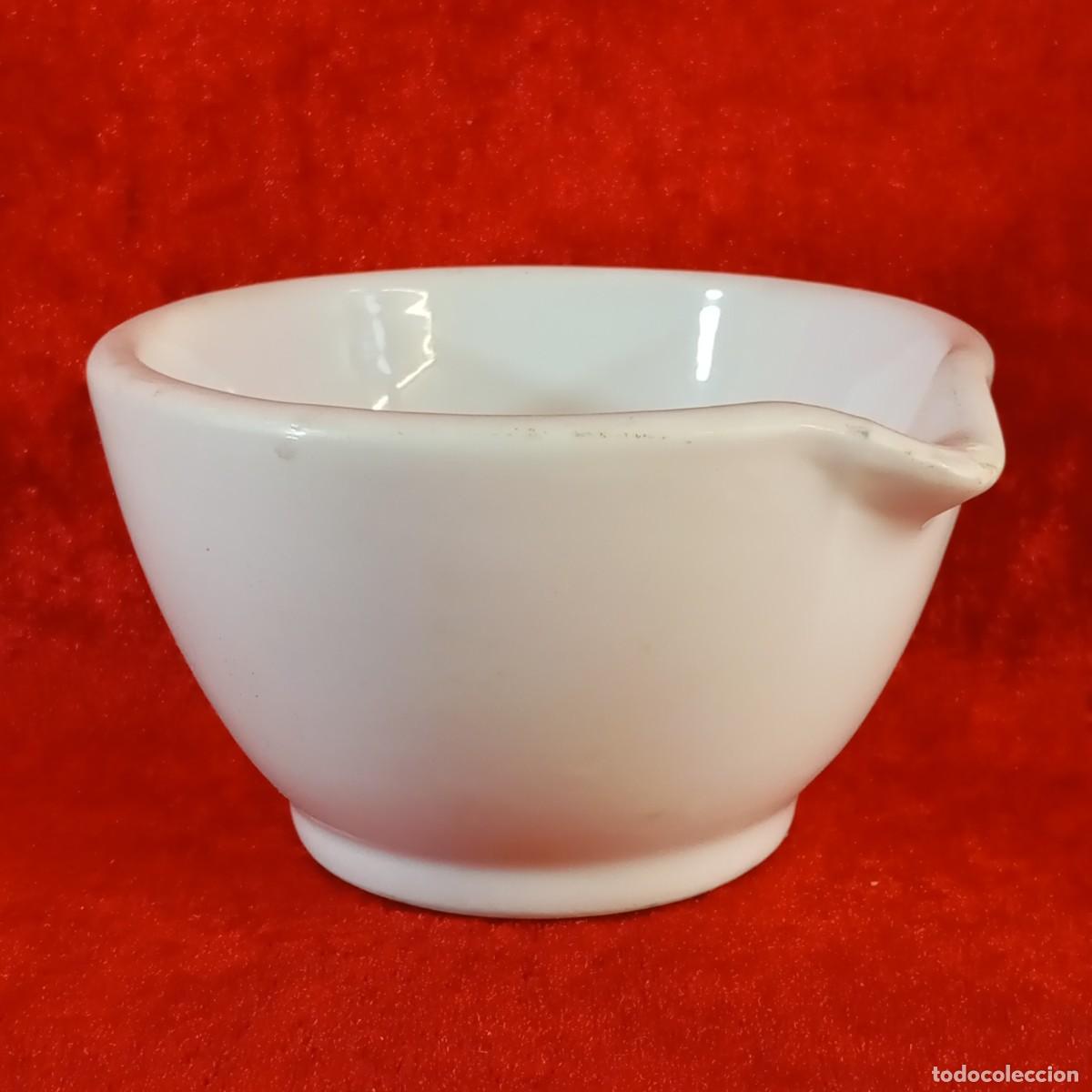 Antig&uuml;edades: PRECIOSO CUENCO DE PORCELANA - MORTERO - 14,5 CM - FARMACIA - ORIGINAL - RAR&Iacute;SIMO
