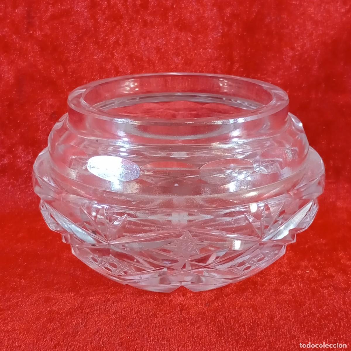 Antig&uuml;edades: PRECIOSO TARRO DE CRISTAL TALLADO - CORTE DE VARIOS TAMA&Ntilde;OS - OBRA DE ARTE - 12 CM