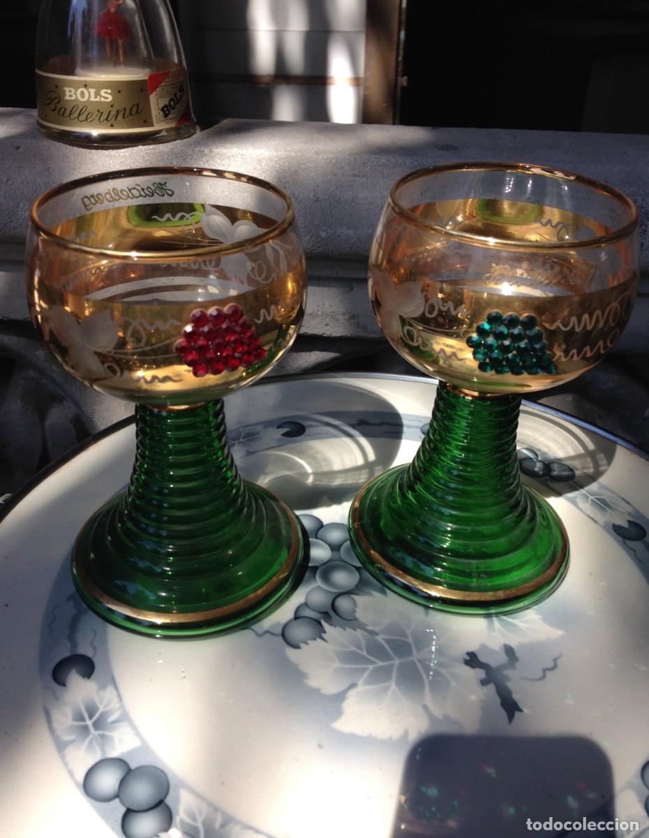 Antig&uuml;edades: 2 copas de vino alemanas - Foto 1