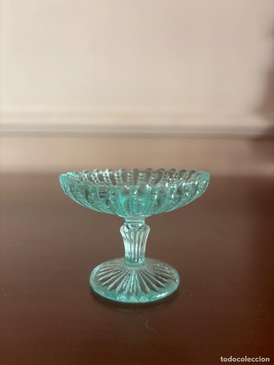 Antig&uuml;edades: Peque&ntilde;o frutero de cristal - Foto 2