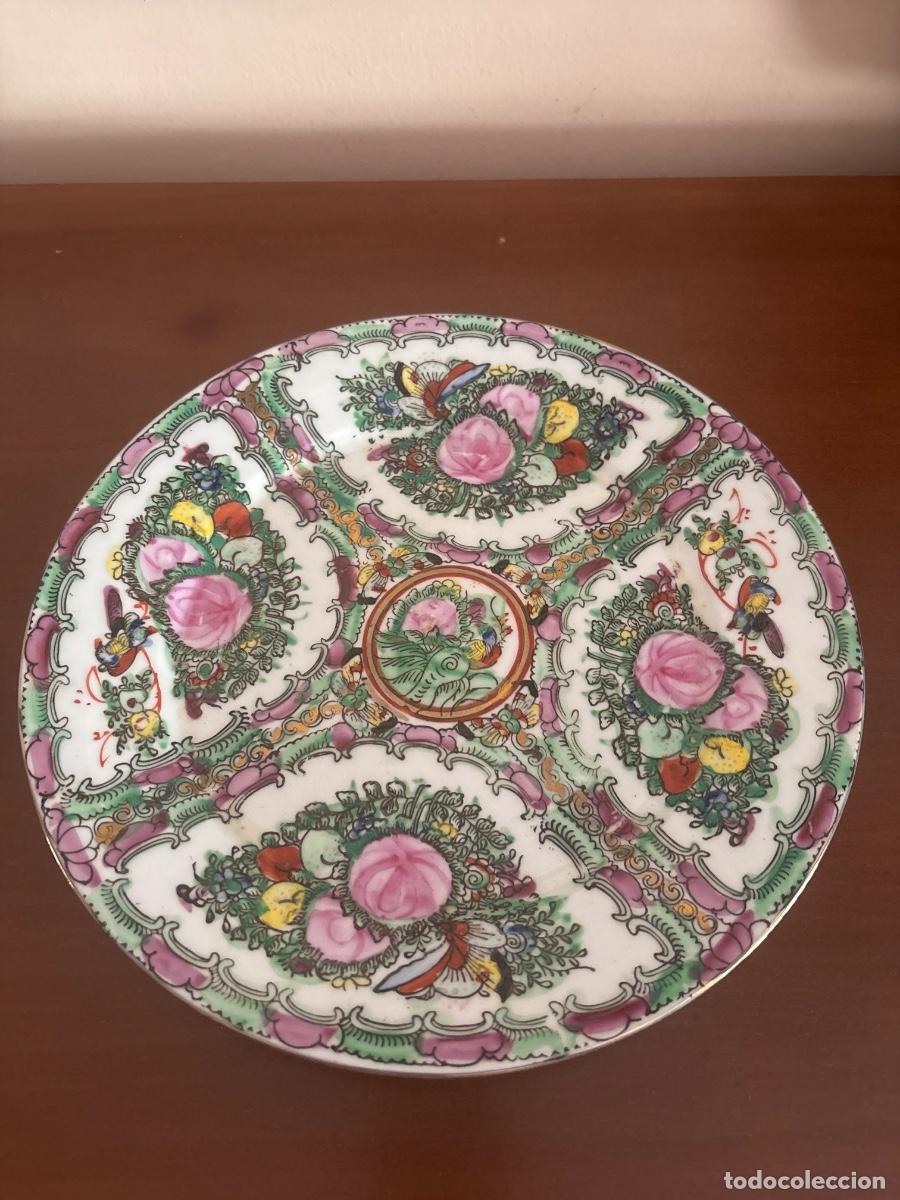 Antig&uuml;edades: Plato llano Porcelana Macao - Foto 1