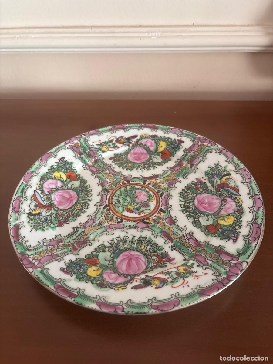 Antig&uuml;edades: Plato llano Porcelana Macao - Foto 3