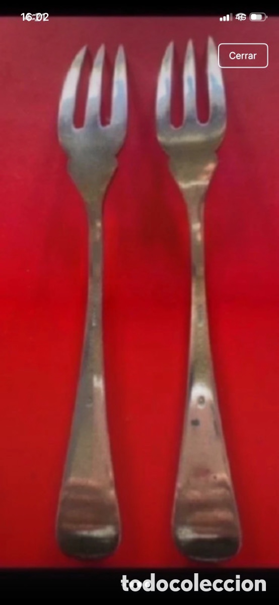 Antig&uuml;edades: Juego de cubiertos de plata Meneses - Foto 3