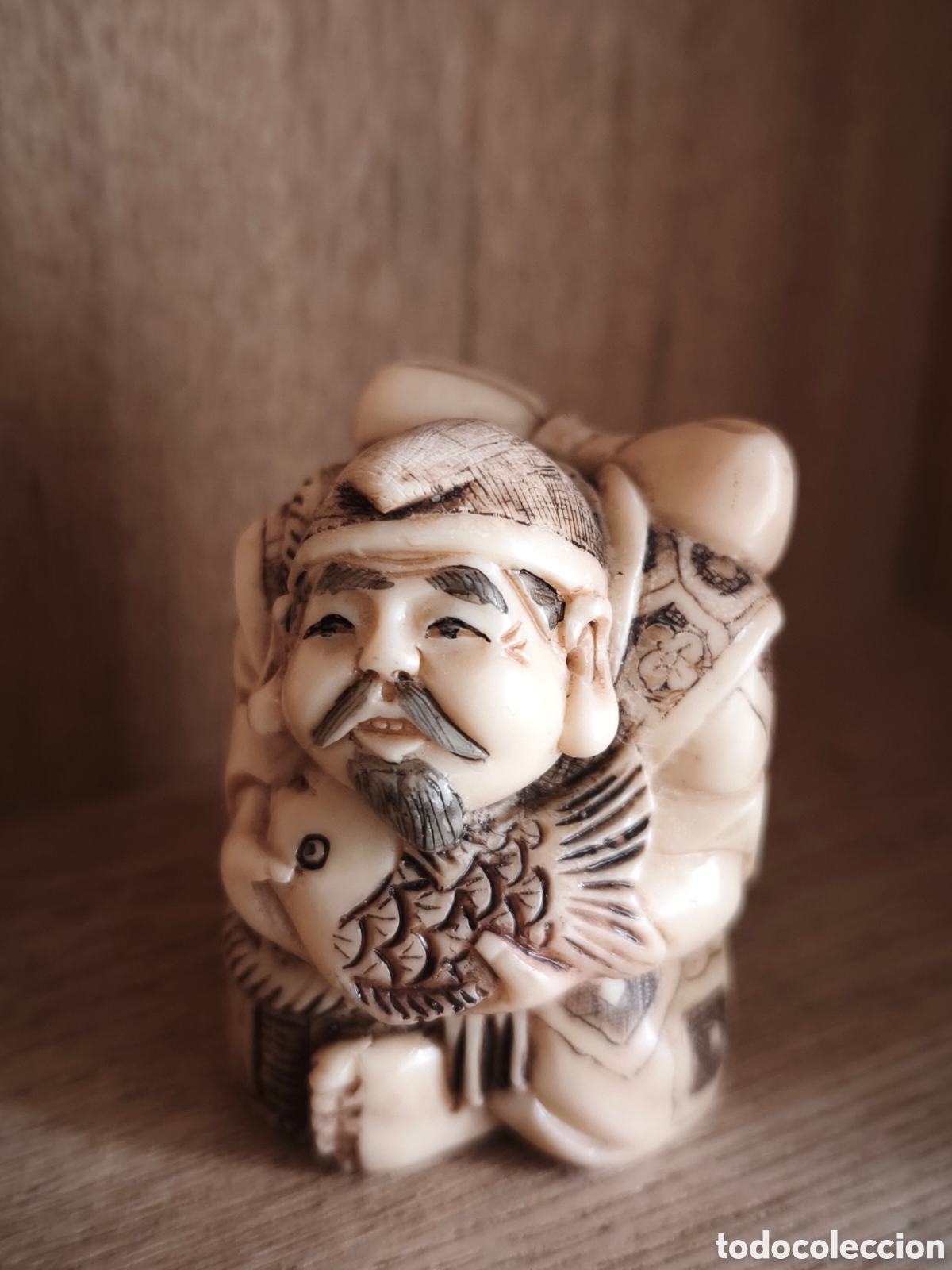 Antig&uuml;edades: NETSUKE BOTON DE KIMONO